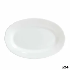 Serving Platter Bormioli Ebro Glass Oval 23 x 15,5 x 2,1 cm (24 Units)