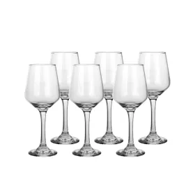 Wine glass set Home ESPRIT Transparent Crystal 265 ml (6 Units)