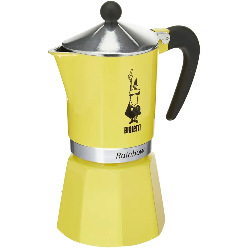 Итальянская Kофеварка Bialetti Rainbow Жёлтый Jaune Металл 6 Чашки