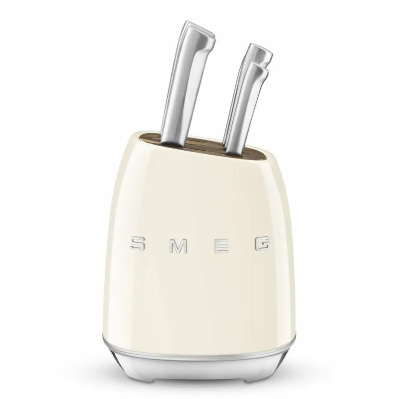 Setti keittiöveitsiä ja teline Smeg KBSF02CR Kerma