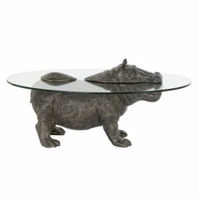 Вспомогательный столик DKD Home Decor Прозрачный Медь 80 x 50 x 37 cm
