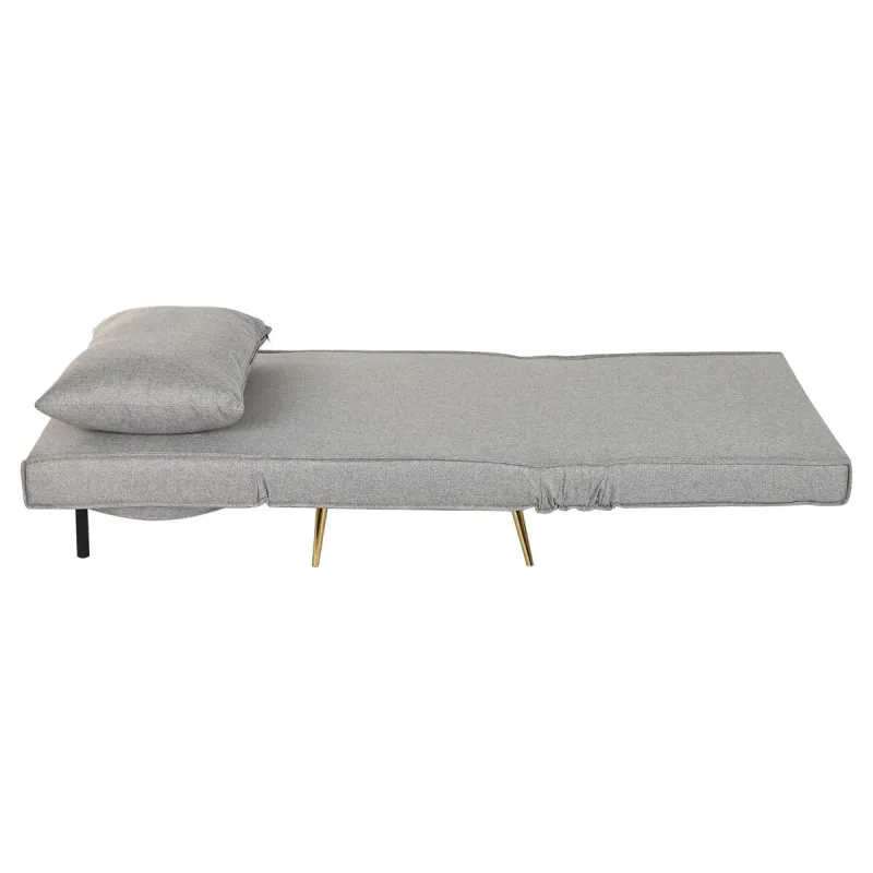 Izvelkams dīvāns Home ESPRIT Pelēks Krēmkrāsa Scandi 90 x 90 x 84 cm
