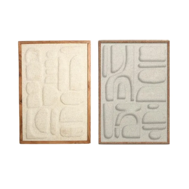 Maalaus 3D Home ESPRIT Puuvilla Akaasia 75 x 3 x 105 cm