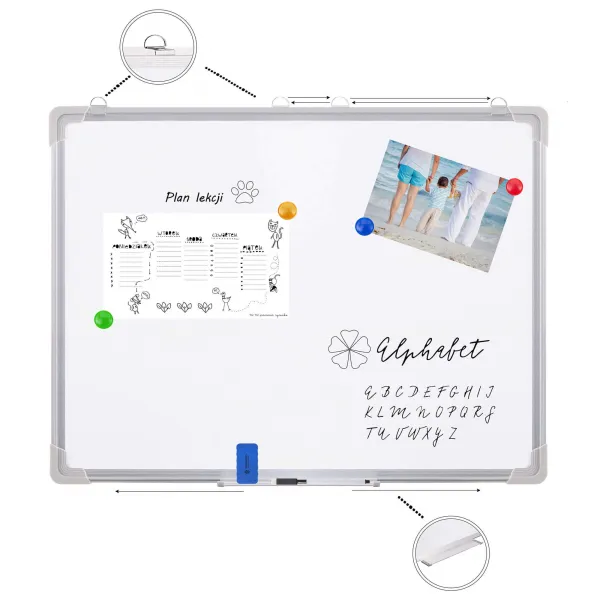 Magnetic board Springos MB0002 90 x 60 CM