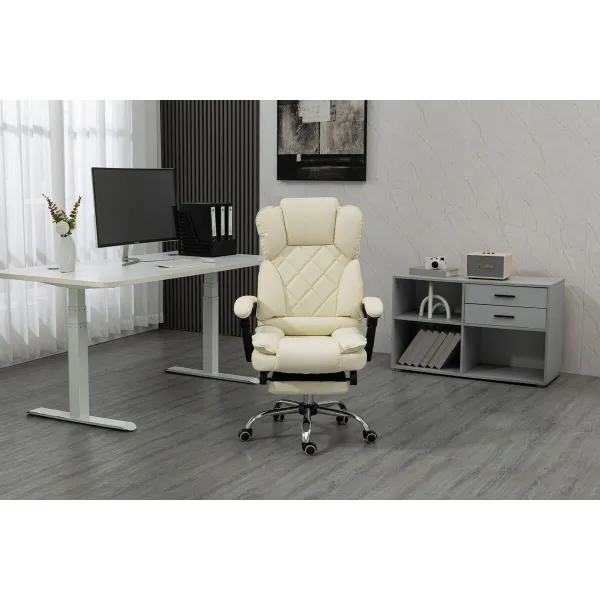Kontoritool Activejet YK7416 BE Must Beež Hõbedane