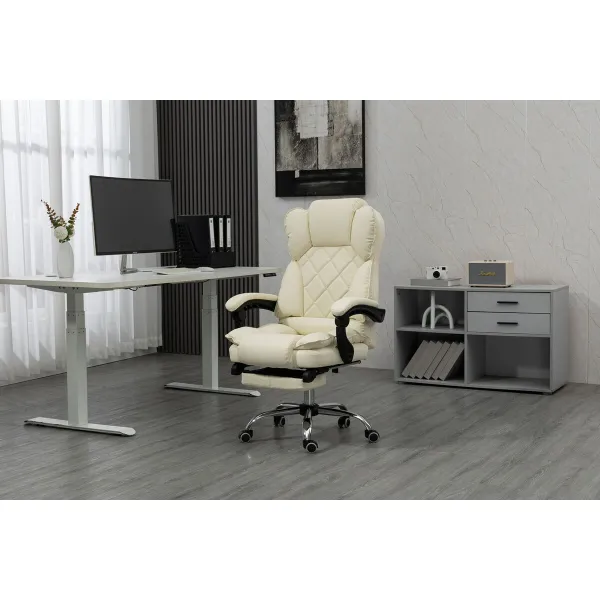 Kontoritool Activejet YK7416 BE Must Beež Hõbedane