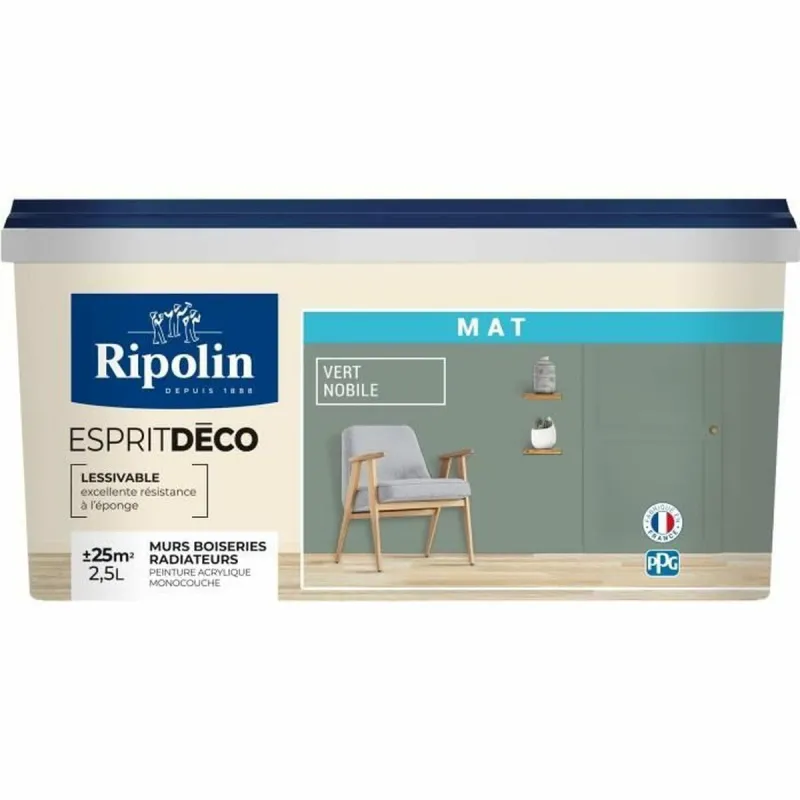 Kruntvärv Ripolin Vert Matt 2,5 L