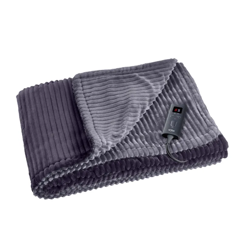 Electric Blanket Solac CT8707 140 x 180 cm Grey 100 % polyester