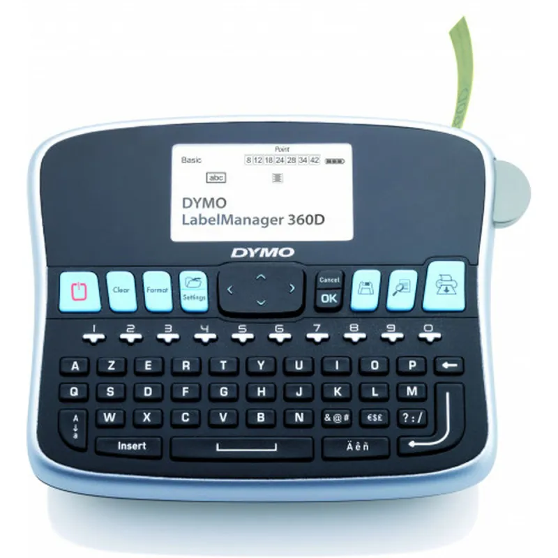 Rankinio ženklinimo priemonė Dymo LabelManager™ 360D Juoda Juoda/Sidabras