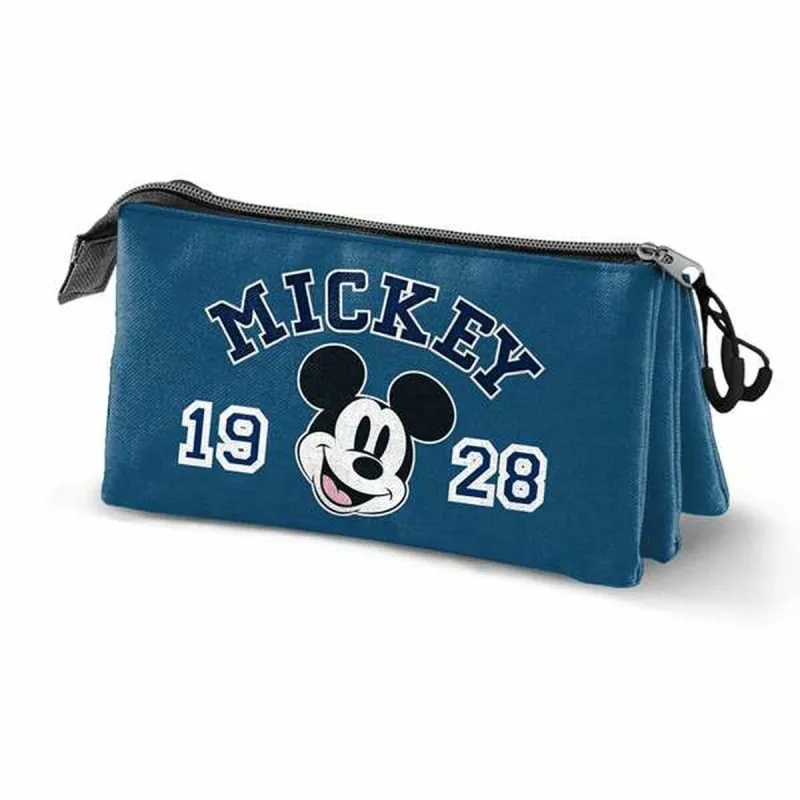 Kolmilokeroinen laukku Mickey Mouse Class Sininen 23 x 8 x 11 cm
