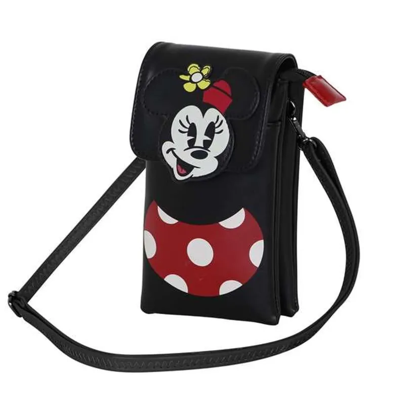 Mobiliojo telefono krepšys Minnie Mouse Juoda