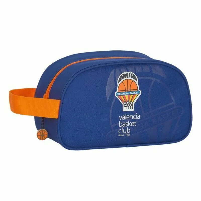 School Toilet Bag Valencia Basket M248 Blue Orange Sporting 26 x 15 x 12 cm