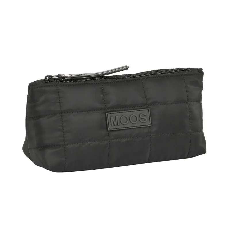 School Toilet Bag Moos Negro Black Padded 23 x 12 x 8 cm