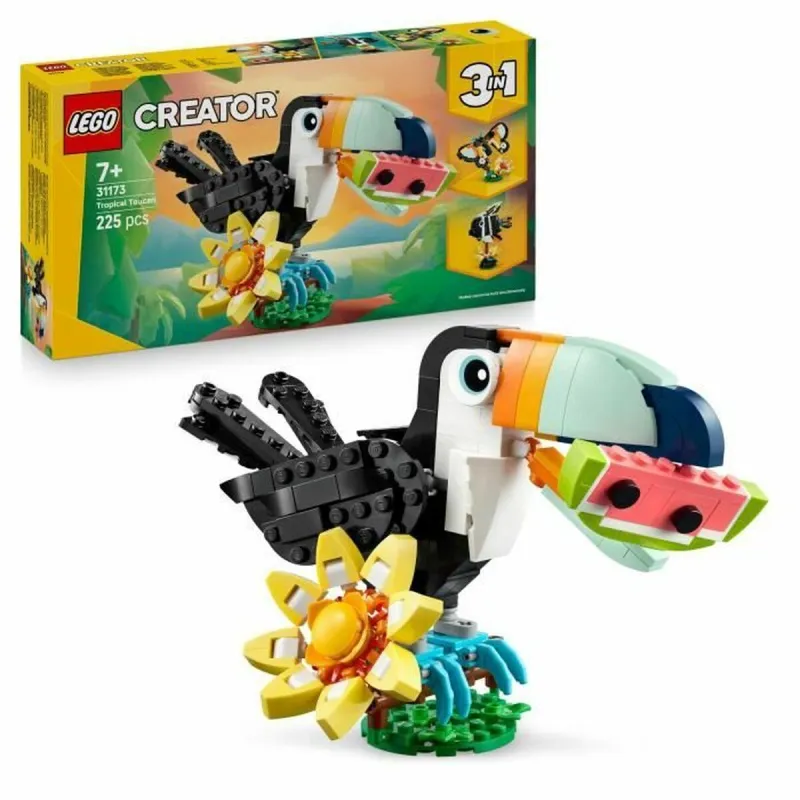 Celtniecības Komplekts Lego 31173 Wild Animals : Tropical Toucan 225 Daudzums