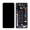 LCD screen Samsung A715 A71 with touch screen and frame original Black (service pack)