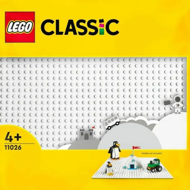 Statīvs Lego 11026 Classic The White Building Plate Balts