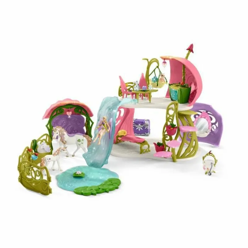 Playset Schleich glitter house with unicorns, lake and stable - 42445 Лошадь