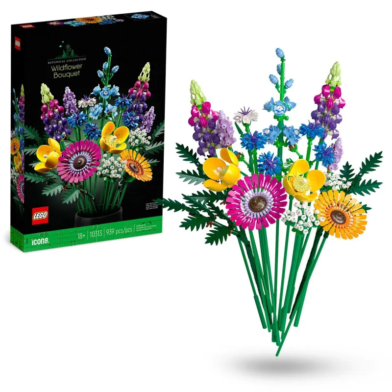 Rakennussetti Lego Icons 10313 Bouquet of wild flowers 939 Kappaletta