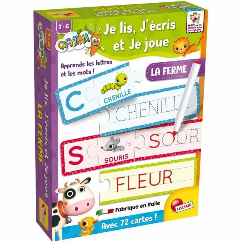 Opettavainen peli Lisciani Giochi Je lis, J´écris et je joue (FR)