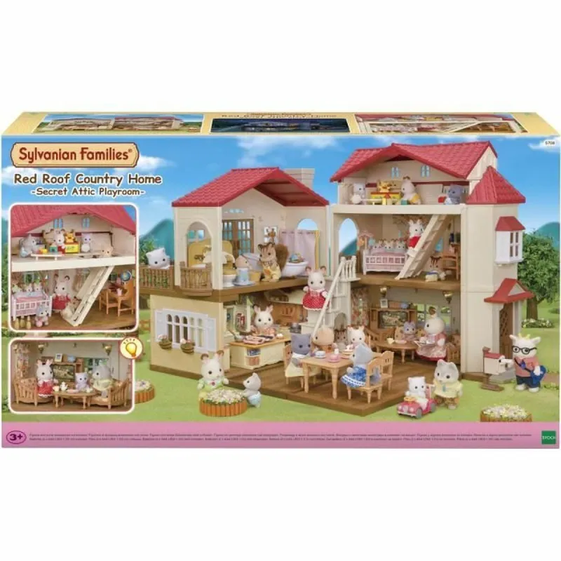 Playset Sylvanian Families Red Roof Country Home Leļļu māja Trusis