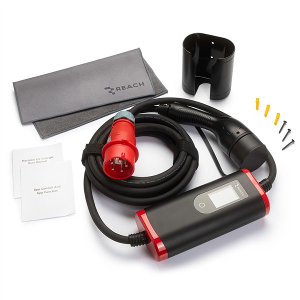 Elektromobilių įkroviklis Reach PEVC4 3 fazės Type2 16A 11kW 5.0m
