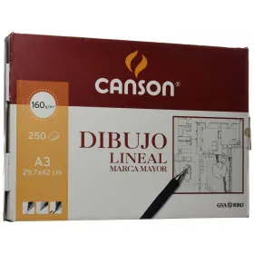 Piirustuspaperi Canson Basik Valkoinen A3 250 Levyt