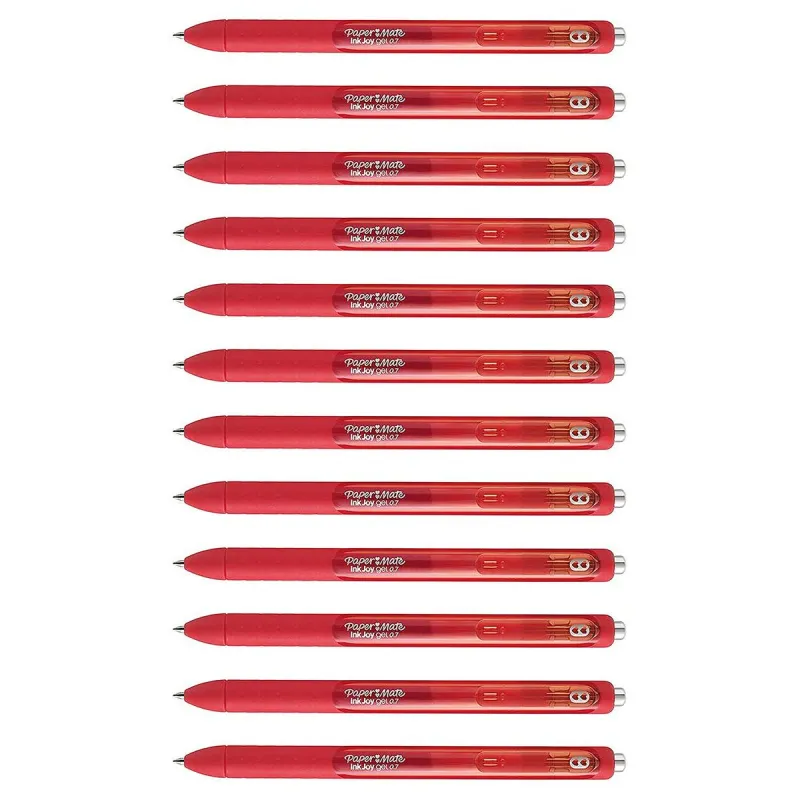 Гелевая ручка Paper Mate InkJoy Gel Красный 12 штук