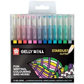 Set of Biros Talens Sakura Stardust Glitter 12 Pieces