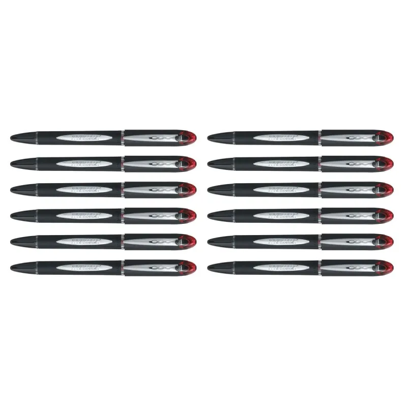 Liquid ink ballpoint pen Uni-Ball Rollerball Jestsream SX-210 Raudona 12 vnt.