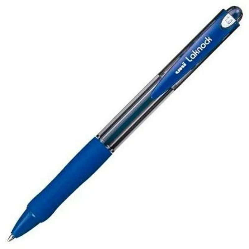 Rašiklis su skystu rašalu Uni-Ball Rollerball Laknock SN-100 Mėlyna 0,4 mm (12 Dalys)