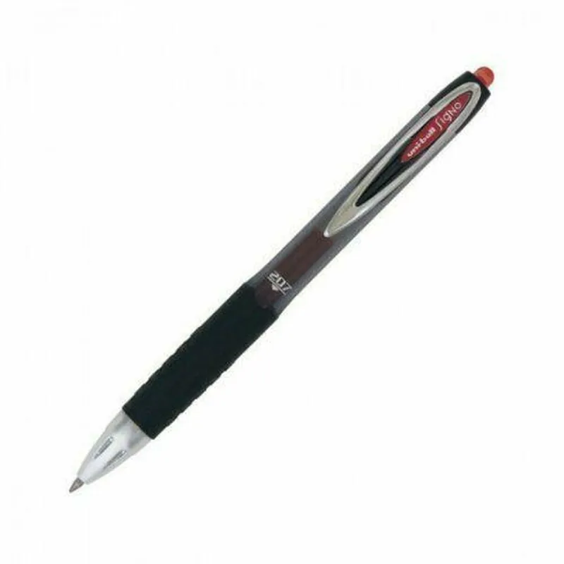 Täytekynä Uni-Ball Rollerball Signo UM-207 Punainen 0,4 mm (12 Kappaletta)