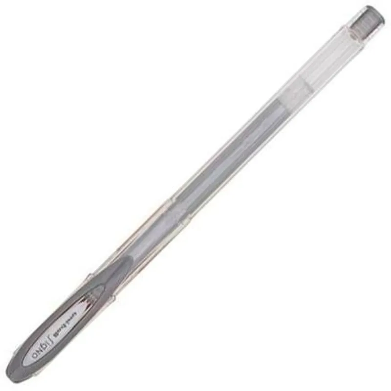 Šķidrās tintes pildspalva Uni-Ball Rollerball Signo Noble Sudrabains Metālisks 0,5 mm (12 Daudzums)