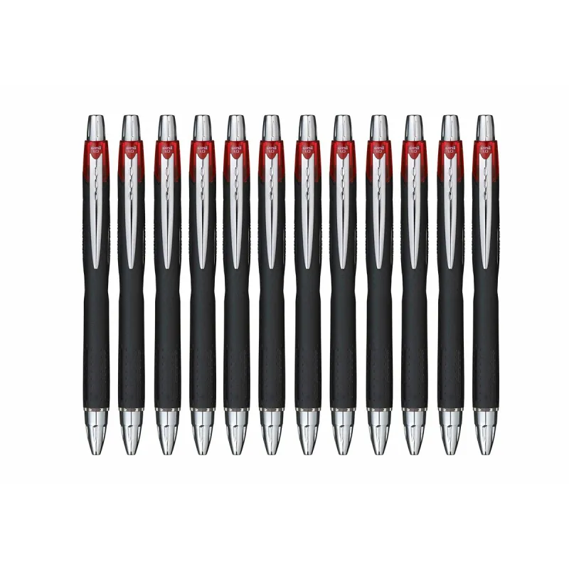Šķidrās tintes pildspalva Uni-Ball Rollerball Jetstream SXN-210 Sarkans 1 mm (12 Daudzums)