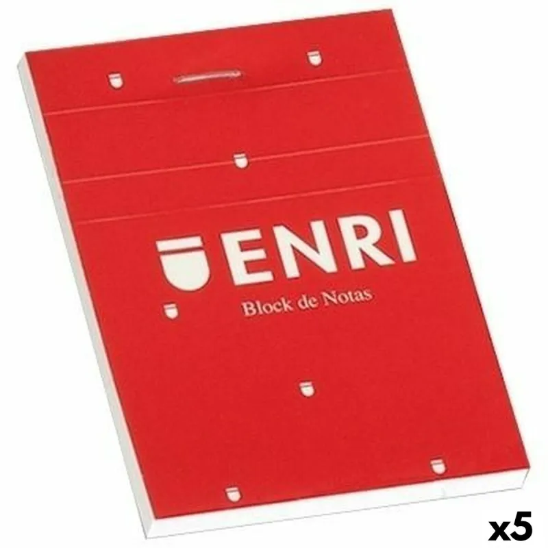 Märkmik ENRI Punane A4 80 Lehed (5 Ühikut)