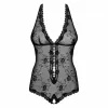 Bodijs Obsessive Fiorenta teddy Melns S/M