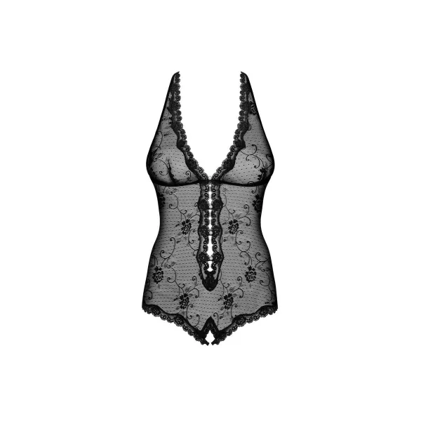 Bodijs Obsessive Fiorenta teddy Melns S/M