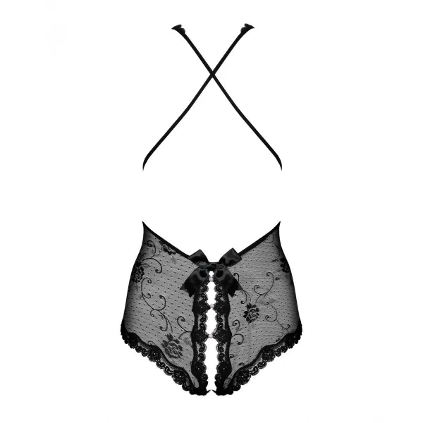 Bodijs Obsessive Fiorenta teddy Melns S/M
