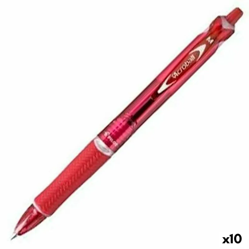 Pildspalva Pilot Acroball Sarkans 0,4 mm (10 gb.)
