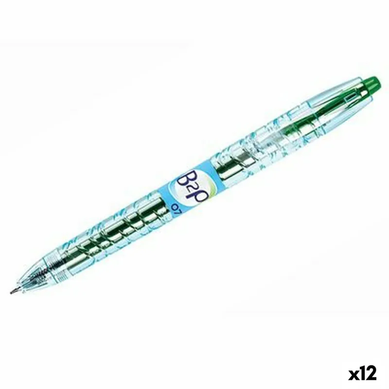 Geelikynä Pilot B2P Vihreä 0,4 mm (12 osaa)