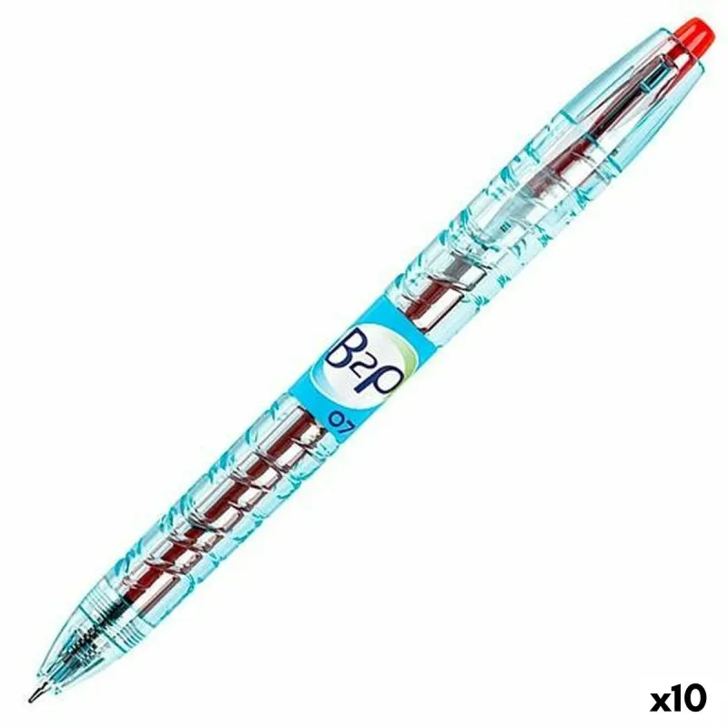 Geelikynä Pilot B2P 07 Sisäänvedettävä Punainen 0,4 mm (10 osaa)