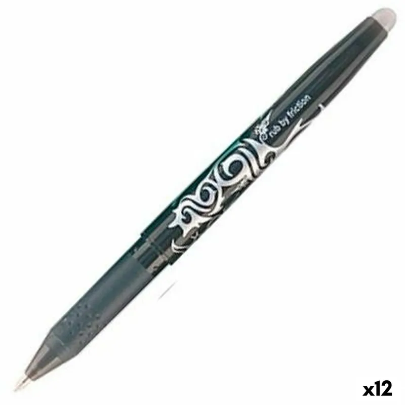 Karžygio Ženklas Pilot Frixion Ball Valomas rašalas Juoda 0,4 mm 0,7 mm (12 vnt.)