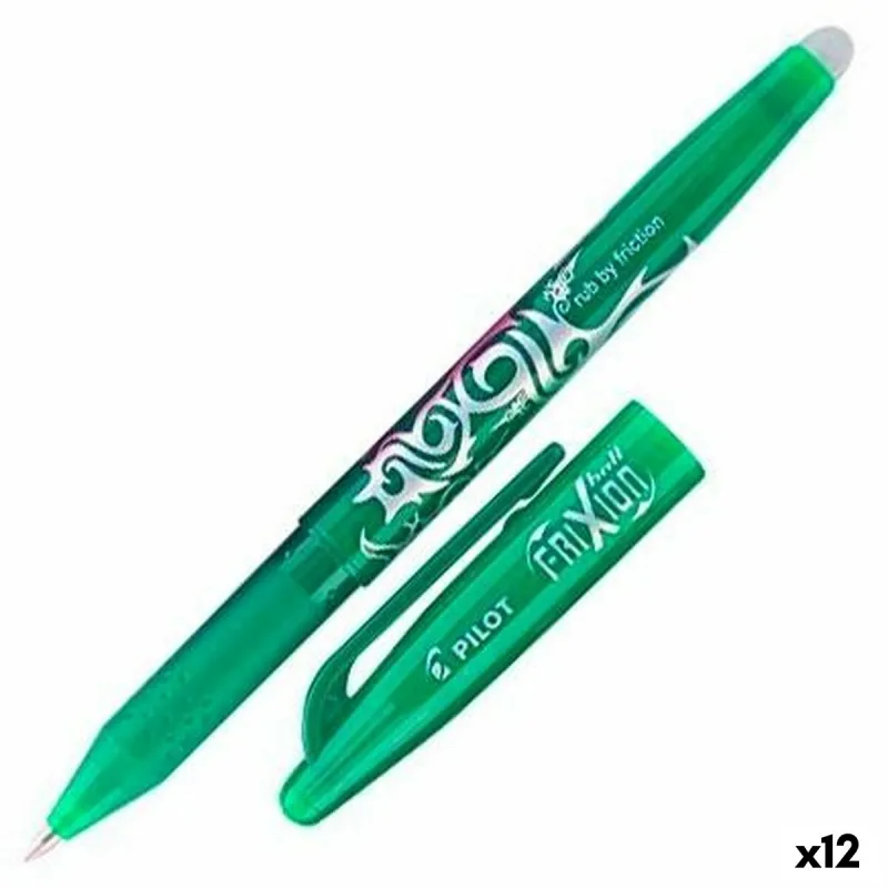 Kynä Pilot Frixion Ball Pyyhittävä muste Vihreä 0,5 mm 0,7 mm (12 osaa)