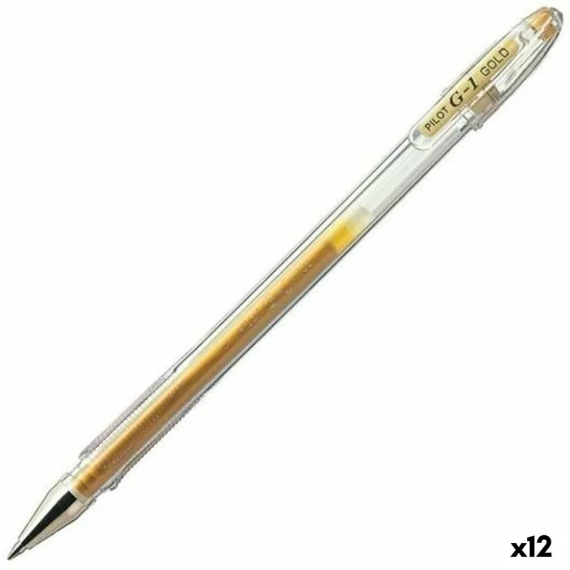 Karžygio Ženklas Roller Pilot G-1 Auksinis 0,4 mm (12 vnt.)