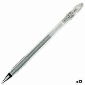 Kynä Roller Pilot G-1 Hopeinen 0,4 mm (12 osaa)