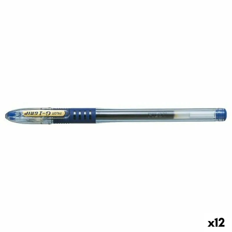 Гелевая ручка Pilot G1 Grip Синий 0,32 mm (12 штук)