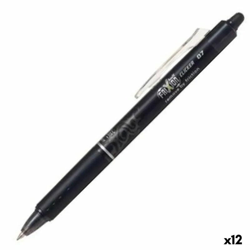 Karžygio Ženklas Pilot Frixion Clicker Valomas rašalas Juoda 0,4 mm 12 vnt.