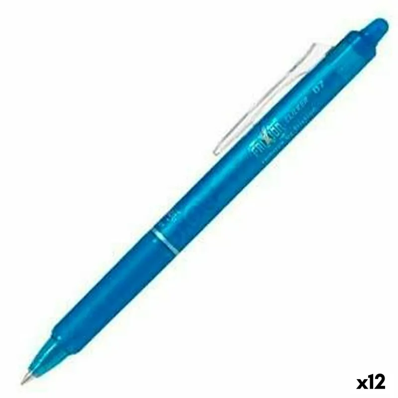 Pildspalva Pilot Frixion Clicker Izdzēšama tinte Zils 0,4 mm 12 gb.