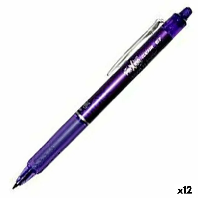 Karžygio Ženklas Pilot Frixion Clicker Valomas rašalas Violetinė 0,4 mm 12 vnt.
