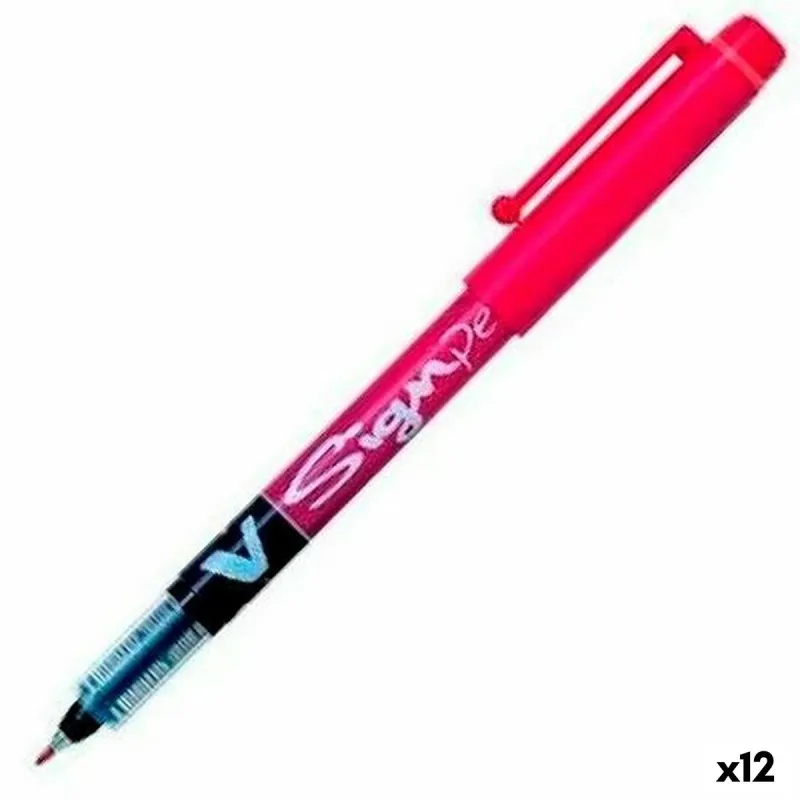 Geelikynä Pilot V Sign Pen Punainen 0,6 mm (12 osaa)