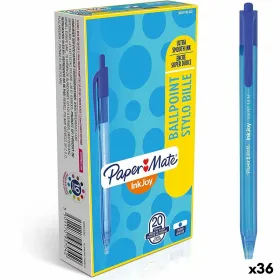 Kynä Paper Mate Inkjoy 20 Kappaletta Sininen 1 mm (36 Osaa)